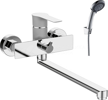 Смеситель одноруч. (40мм) RS35-32PC универсальный, перламутр/хром ROSSINKA